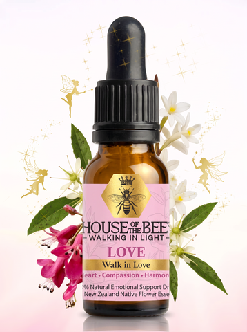 House of the Bee Walking in Light Love Drops 20ml bottle