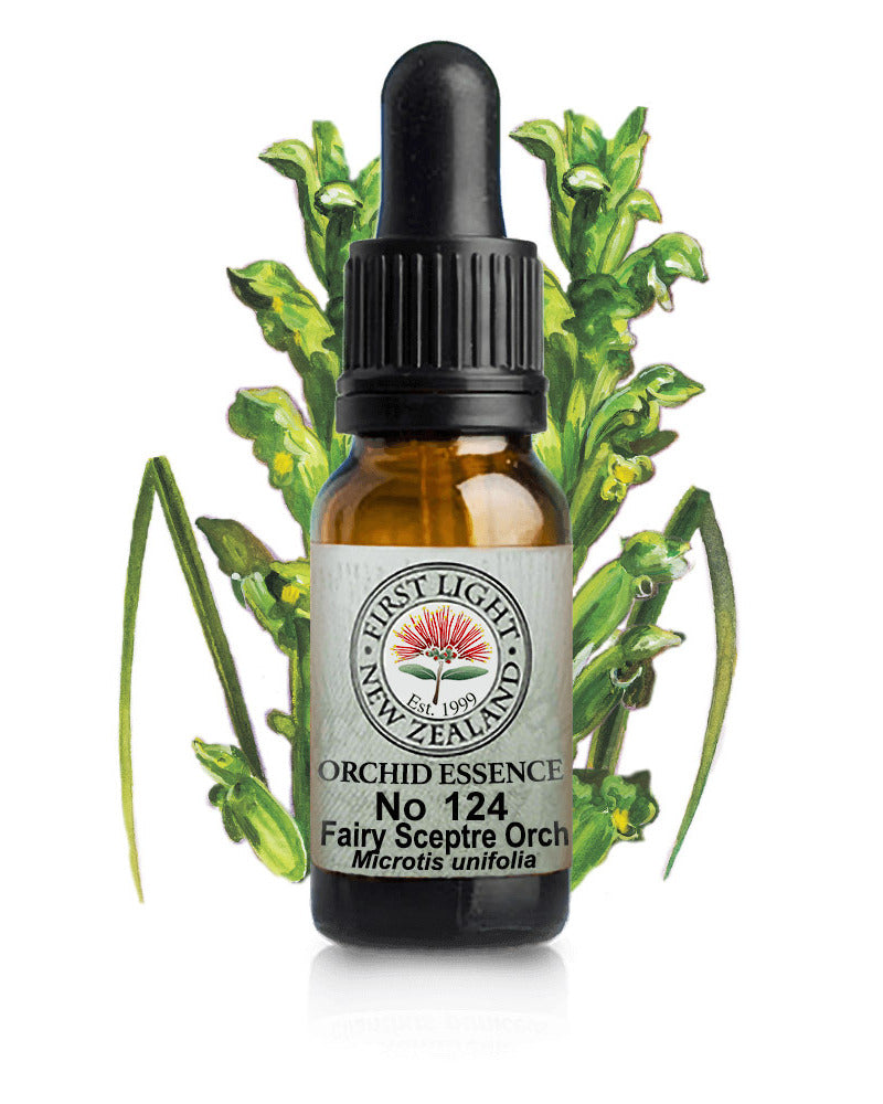 No 124 Fairy Sceptre Orchid flower essence, 10ml stock oral dropper bottle