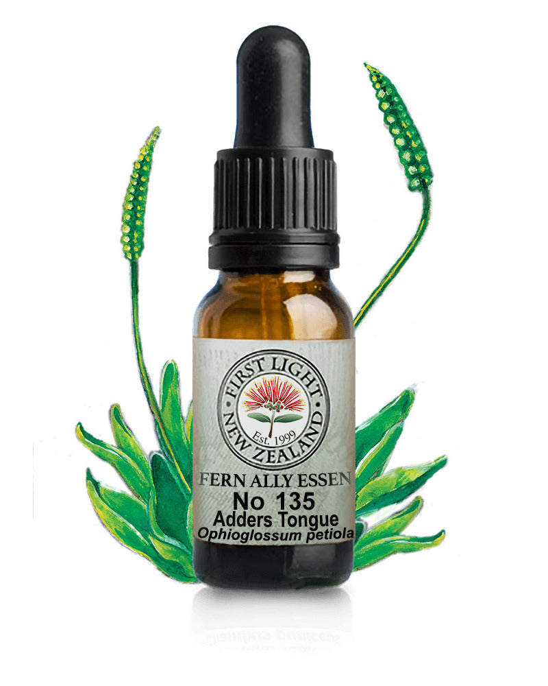 No 135 Adders Tongue flower essence, 10ml stock oral dropper bottle