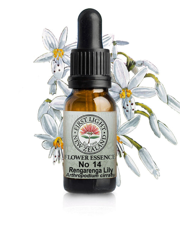 No 14 Rengarenga Lily flower essence, 10ml stock oral dropper bottle