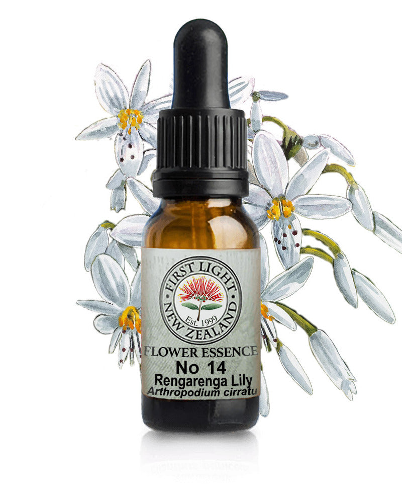 No 14 Rengarenga Lily flower essence, 10ml stock oral dropper bottle
