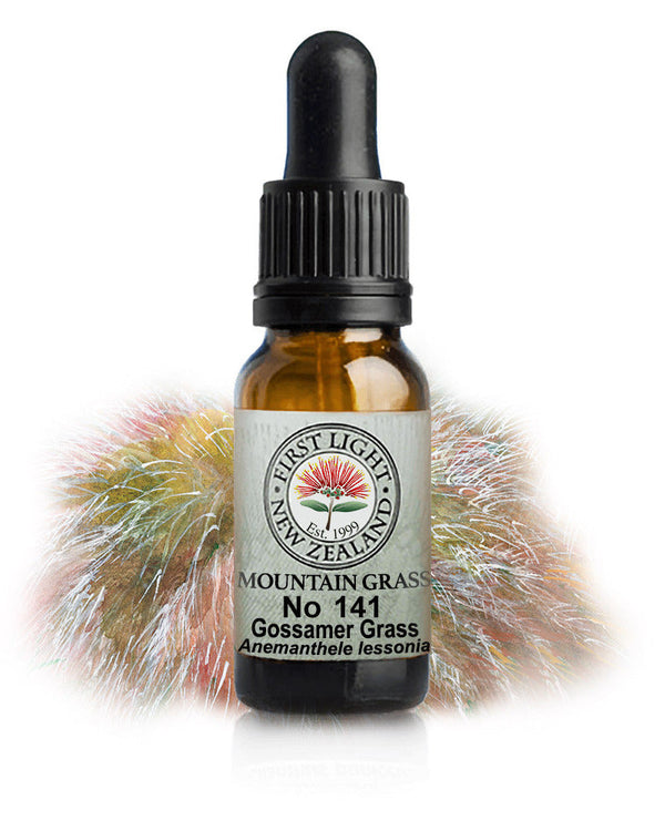 No 141 Gossamer Grass flower essence, 10ml stock oral dropper bottle