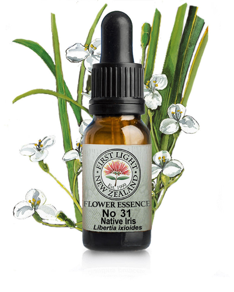 No 31 Native Iris flower essence, 10ml stock oral dropper bottle
