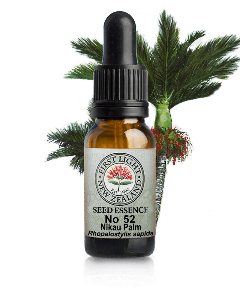 No 52 Nikau Palm flower essence, 10ml stock oral dropper bottle
