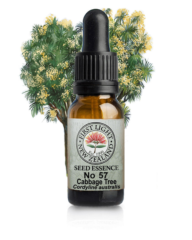 No 57 Cabbage Tree flower essence, 10ml stock oral dropper bottle