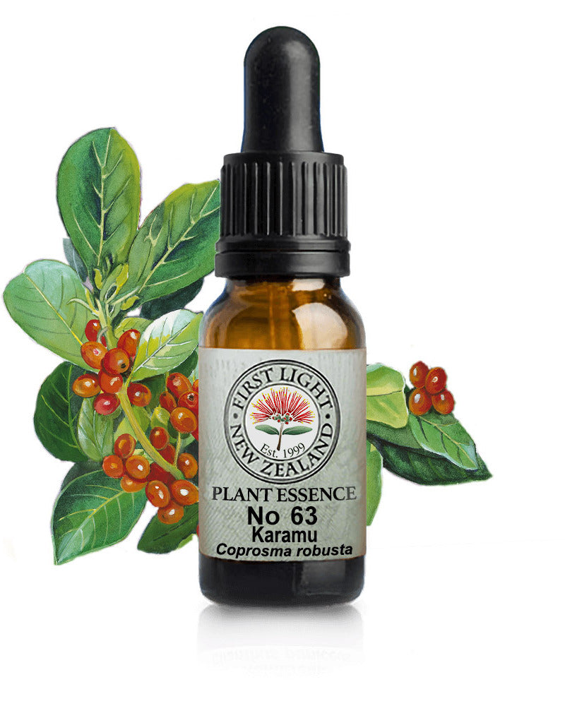 No 63 Karamu flower essence, 10ml stock oral dropper bottle