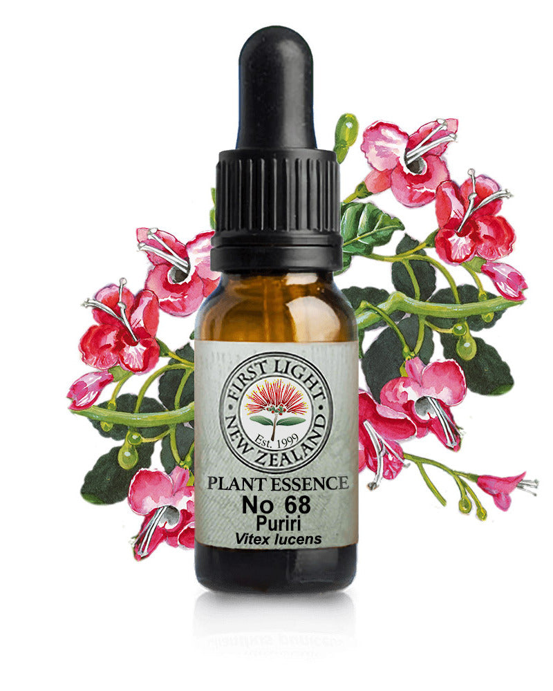 No 68 Puriri flower essence, 10ml stock oral dropper bottle