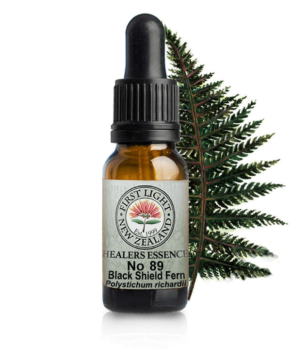 No 89 Black Shield Fern flower essence, 10ml stock oral dropper bottle