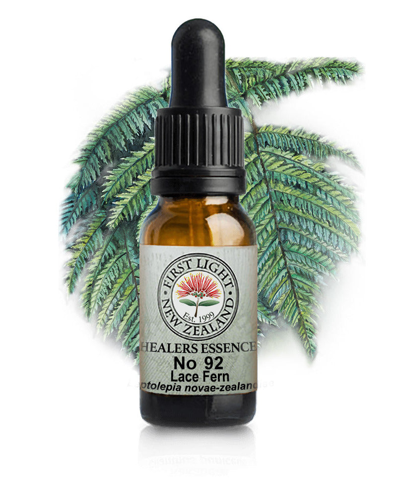 No 92 Lace Fern flower essence, 10ml stock oral dropper bottle